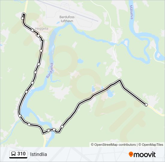 310 Bus Line Map