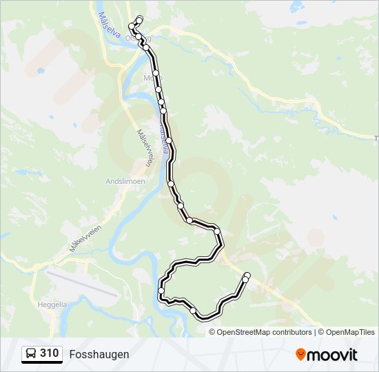 310 Bus Line Map