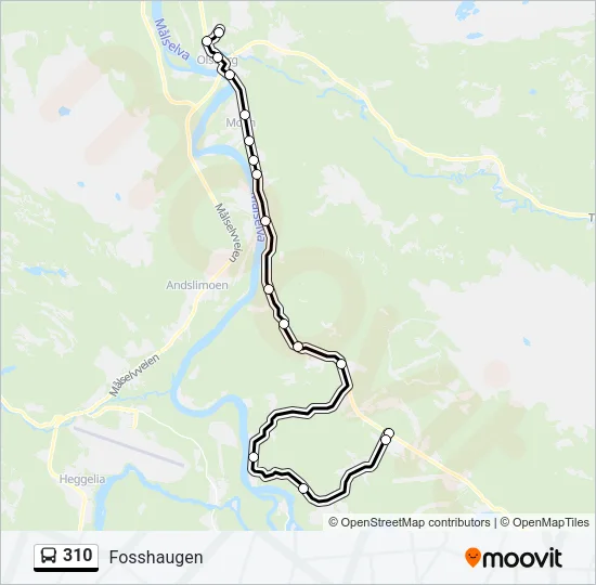 310 Bus Line Map