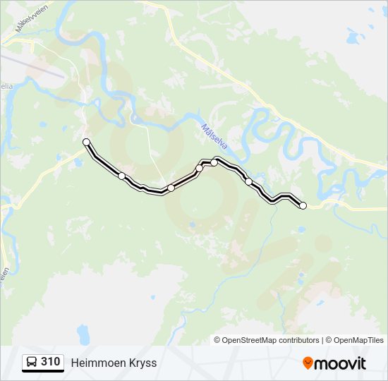 310 Bus Line Map