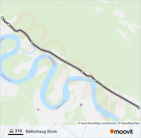 310 Bus Line Map