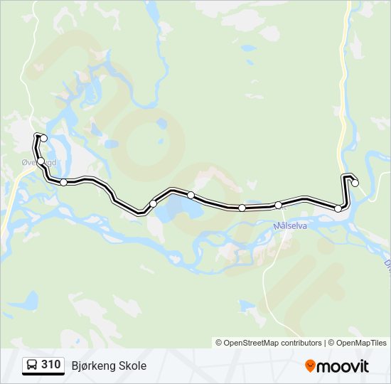 310 Bus Line Map