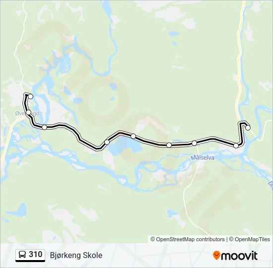 310 Bus Line Map