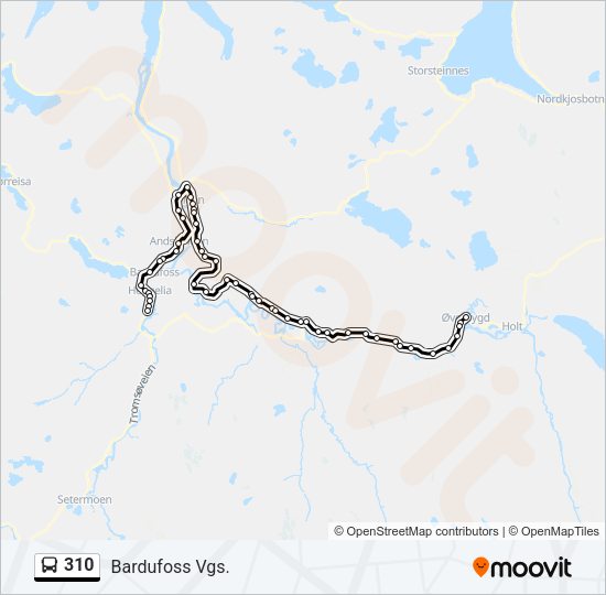 310 Bus Line Map