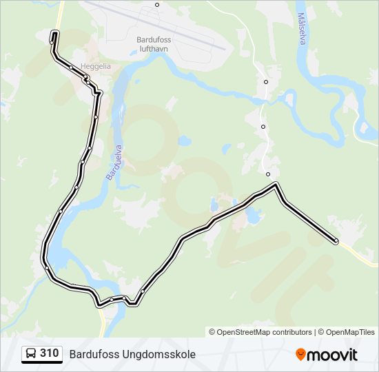 310 Bus Line Map