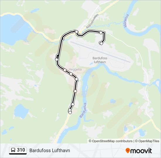 310 Bus Line Map