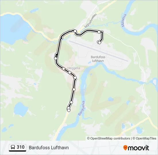310 Bus Line Map