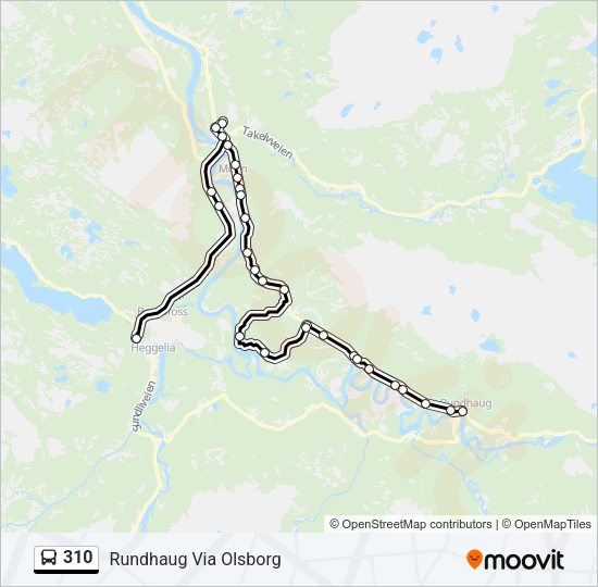 310 Bus Line Map