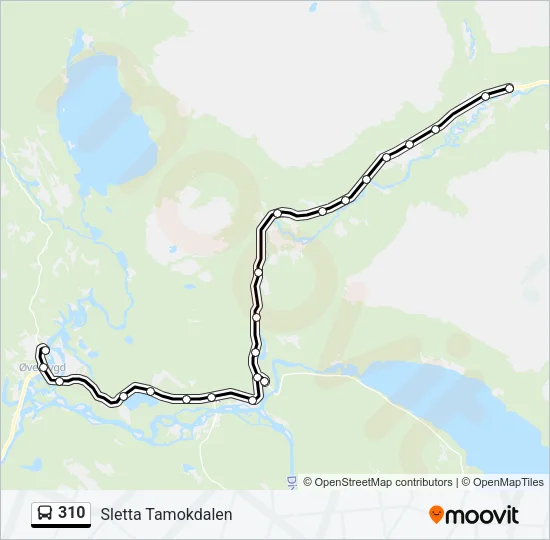 310 Bus Line Map