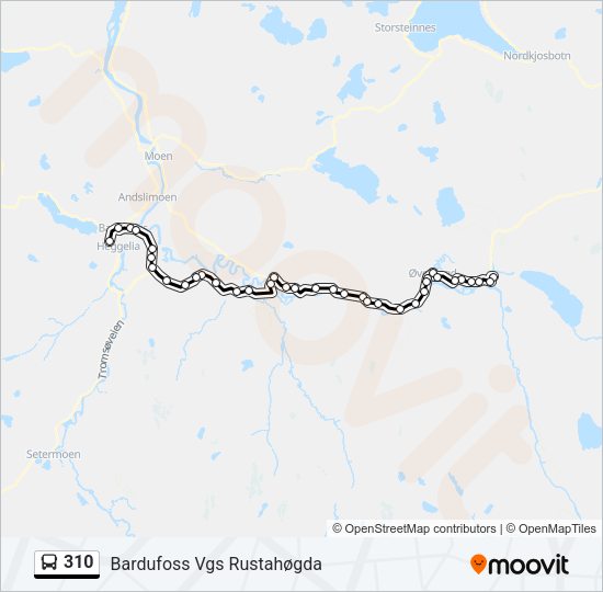 310 Bus Line Map