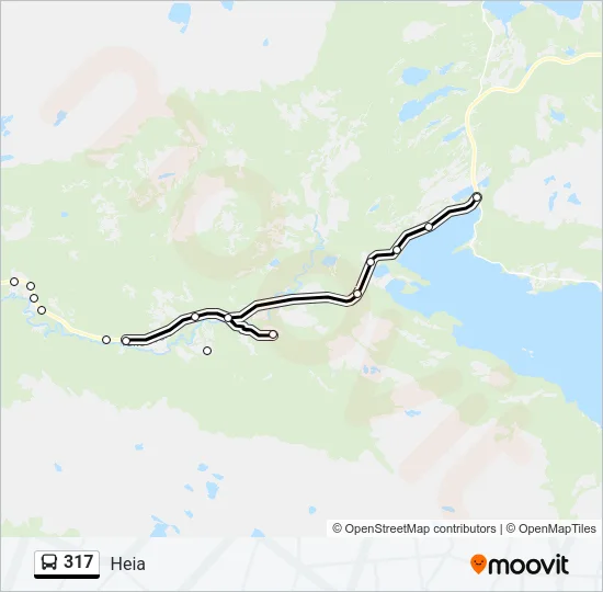 317 Bus Line Map