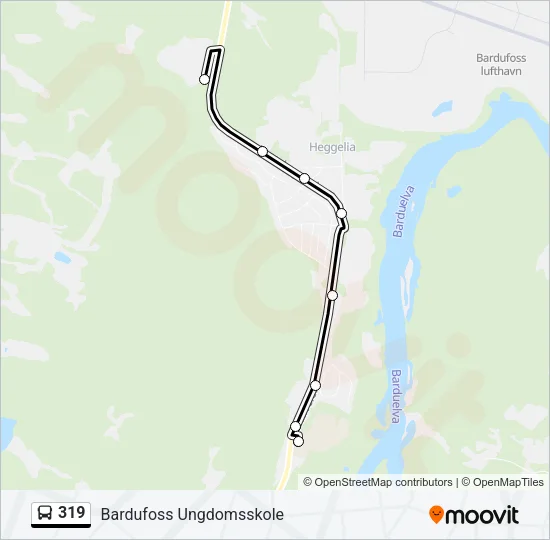 319 Bus Line Map