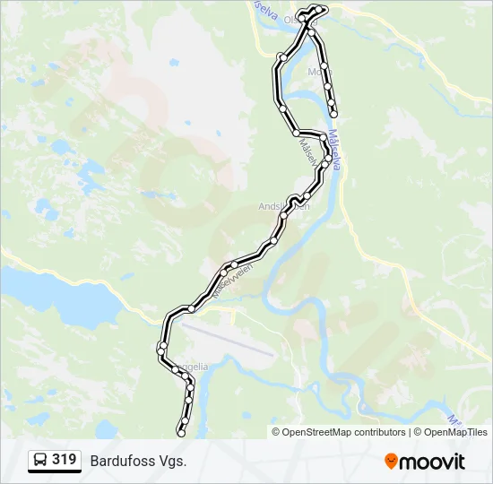 319 Bus Line Map