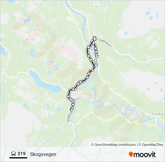 319 Bus Line Map