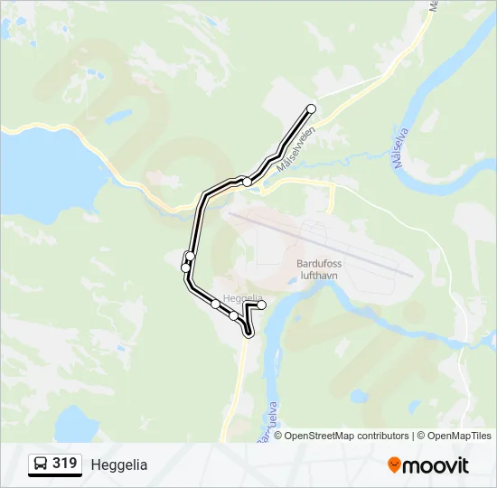 319 Bus Line Map