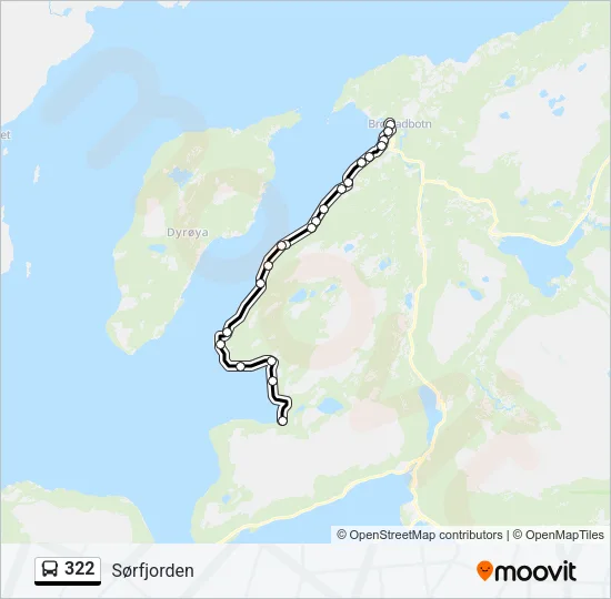 322 Bus Line Map