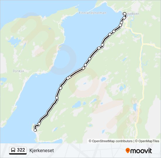 322 Bus Line Map