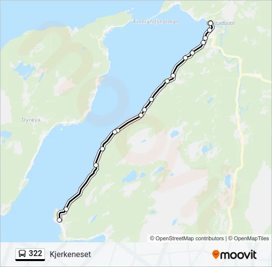 322 Bus Line Map