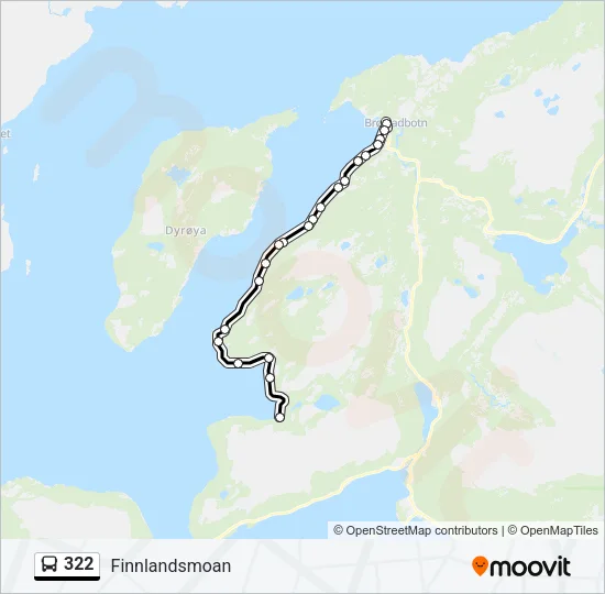 322 Bus Line Map