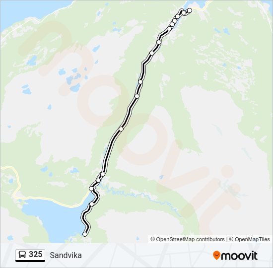 325 Bus Line Map