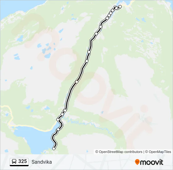 325 Bus Line Map