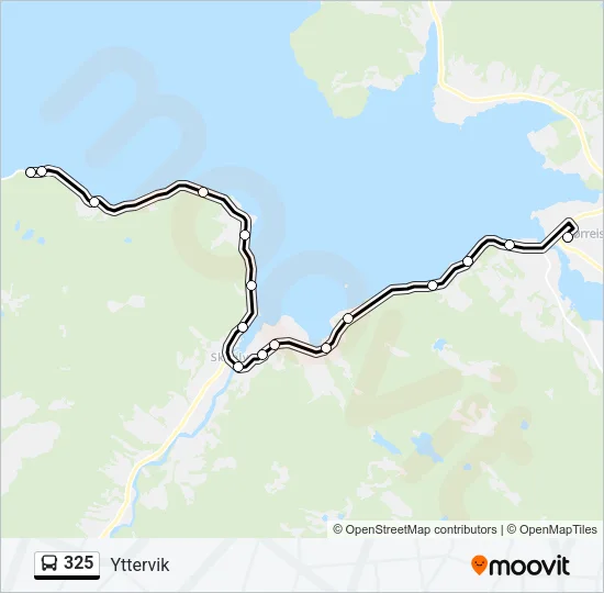 325 Bus Line Map