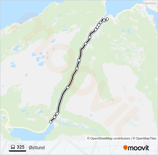 325 Bus Line Map