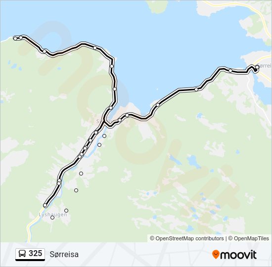 325 Bus Line Map