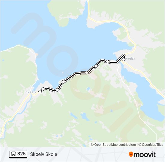 325 Bus Line Map