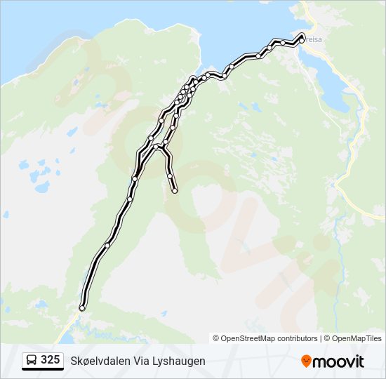 325 Bus Line Map