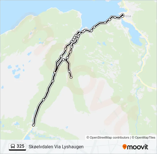 325 Bus Line Map