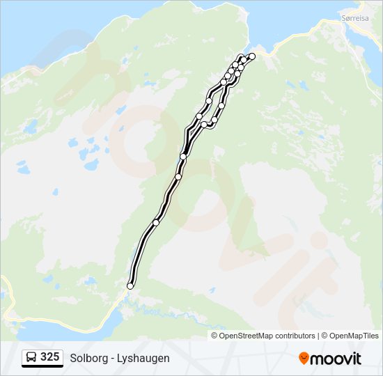 325 Bus Line Map