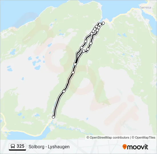 325 Bus Line Map