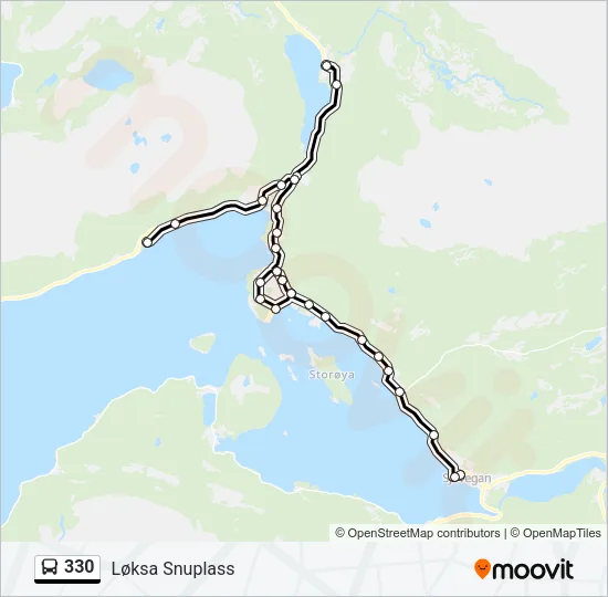 330 Bus Line Map
