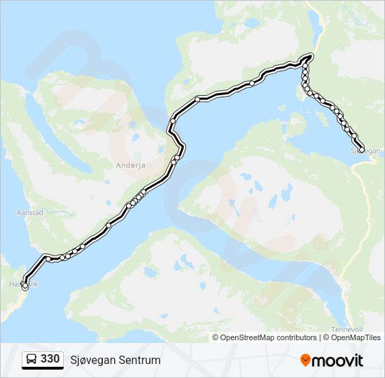 330 Bus Line Map