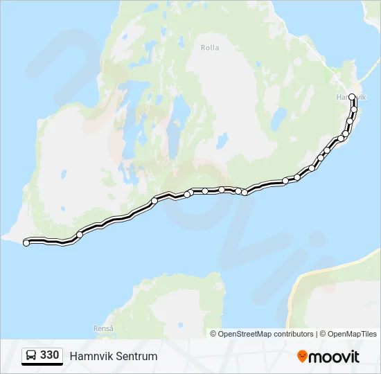 330 Bus Line Map
