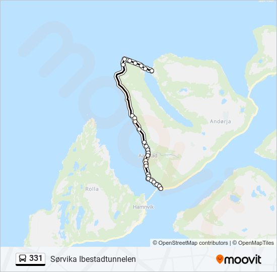 331 bus Line Map