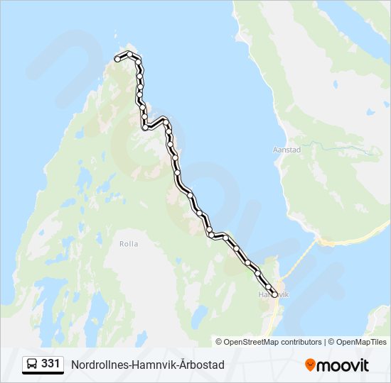 331 bus Line Map