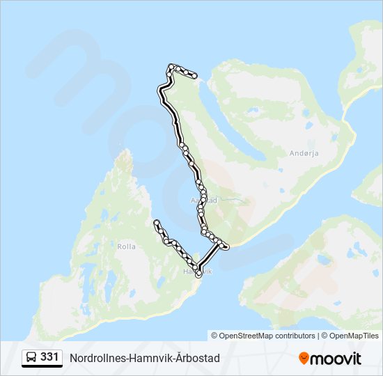 331 bus Line Map