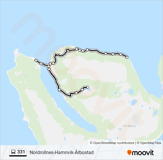 331 bus Line Map