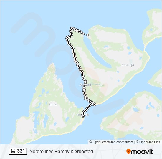 331 bus Line Map