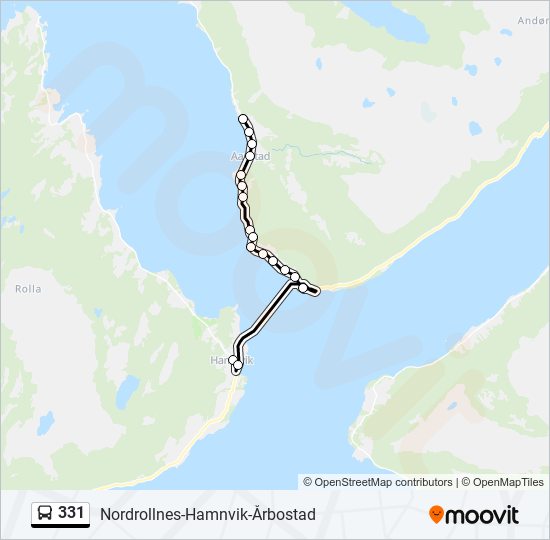 331 bus Line Map