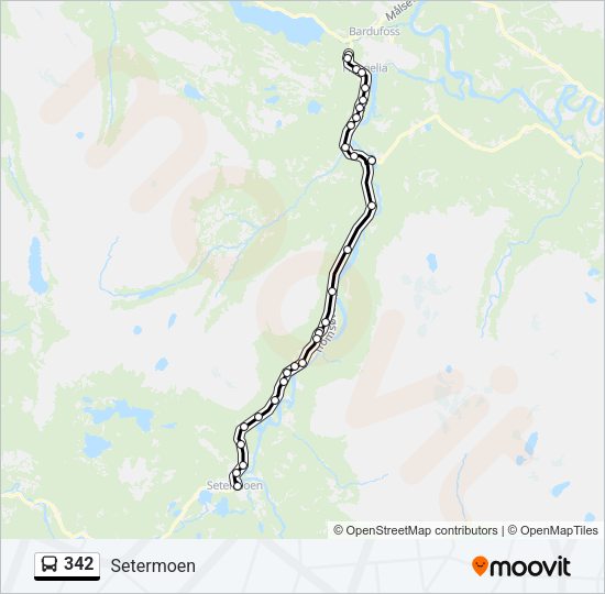 342 Bus Line Map