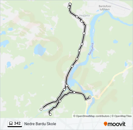 342 Bus Line Map