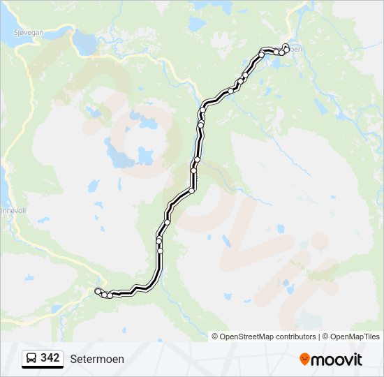 342 Bus Line Map