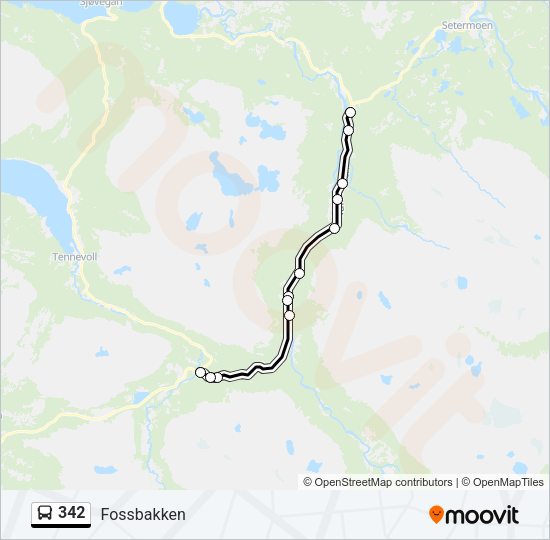 342 Bus Line Map