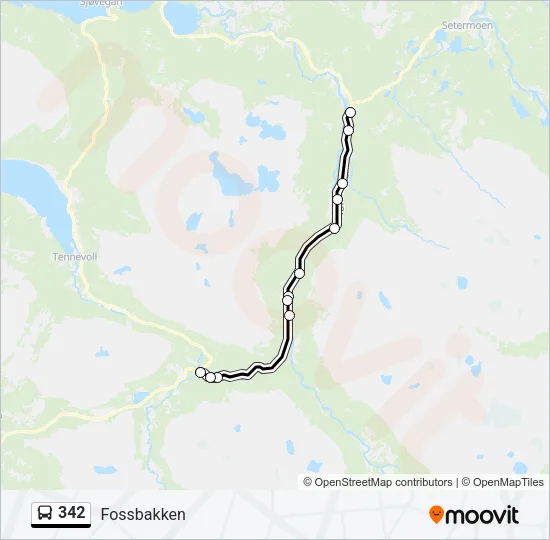 342 Bus Line Map