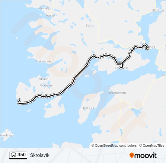 350 bus Line Map