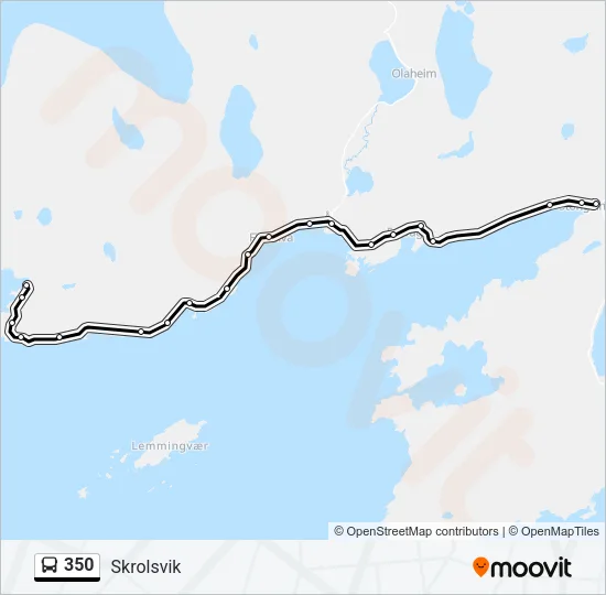 350 Bus Line Map