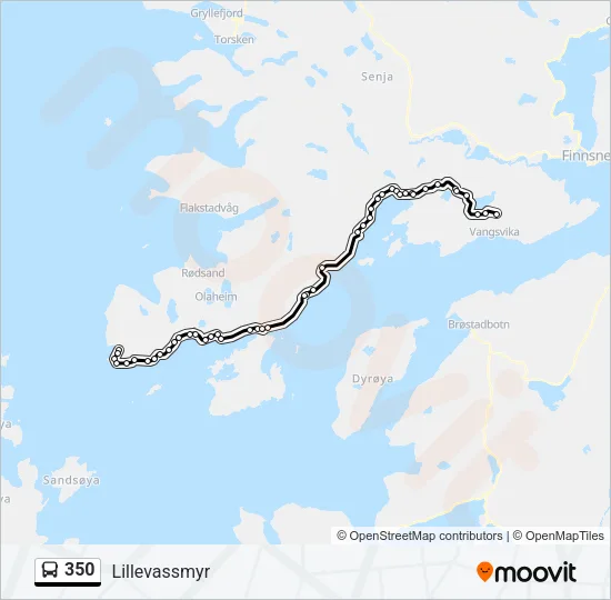 350 Bus Line Map